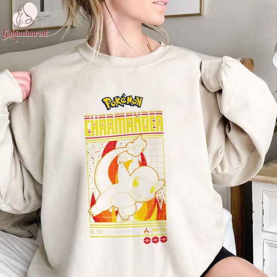 Charmander Anime Shirt | PKM Charmander Sweatshirt | Charizard Shirt | Charmander Shirt | Charmander | Anime Lover Gift