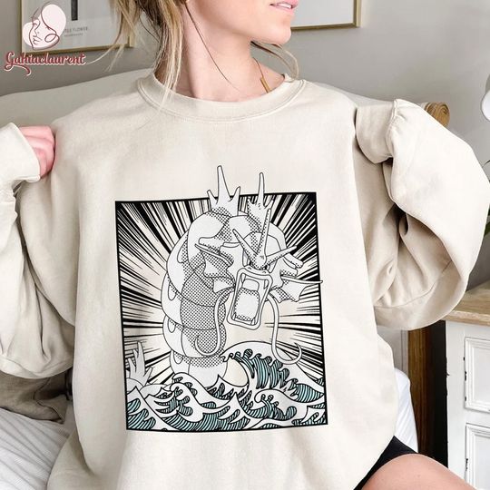 Gyarados Anime Shirt | PKM Gyarados Magikarp Sweatshirt | Vintage Gyarados Shirt | Gyarados | Anime Lover Gift