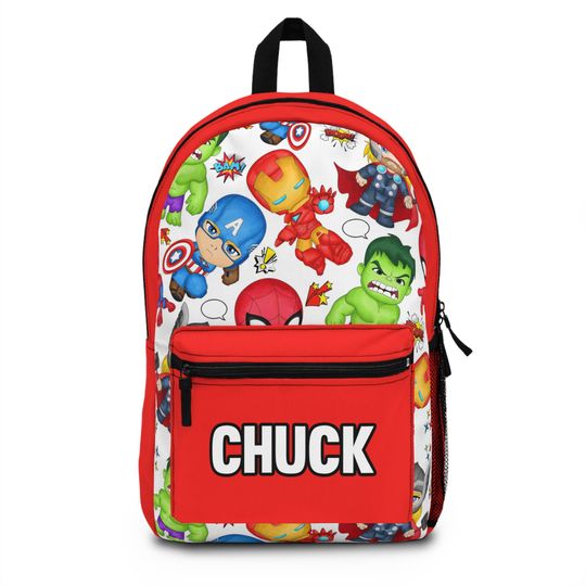 Custom Spidey Backpack, Back To School Gift, School Bag