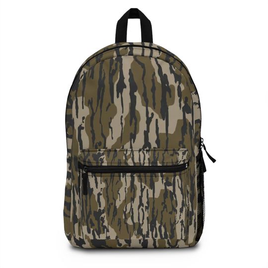 Camo Bookbag/Bottomland Camo Backpack/Trendy Camouflaged Travel bag/Country Life Hunting Backpack/Camo Student Bookbag/Kids School Bag