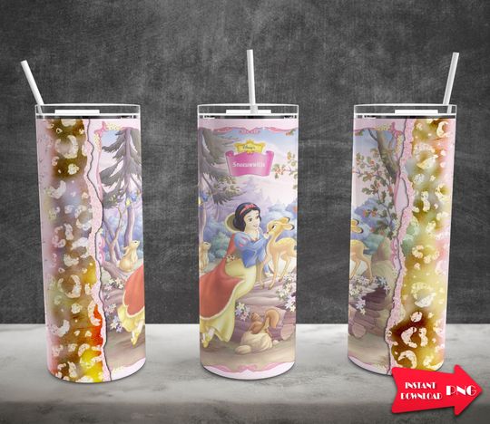 Princess Movie 20oz Skinny Tumbler Sublimation  , Princess for Straight/Tapered Wrap