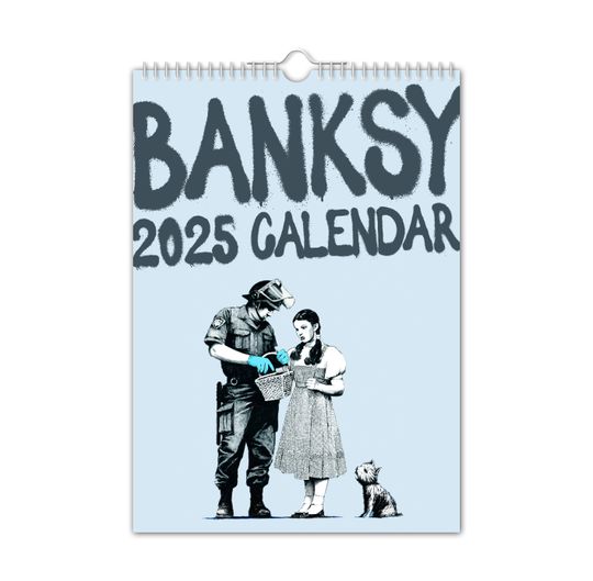 Banksy - 2025 Wall Calendar // Art / Creative / Christmas / Birthday / Gift Idea / Present / Novelty / Art / Creative / Secret Santa