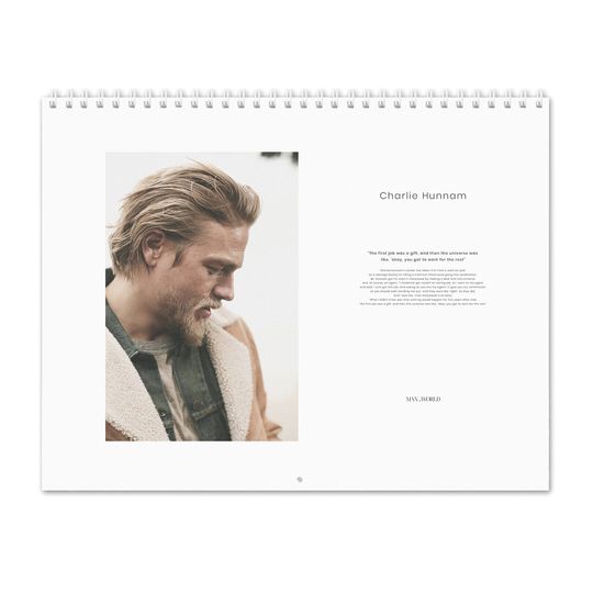 Charlie Hunnam Vol.1 - 2025 Wall Calendar