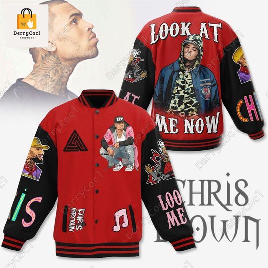 Chris Brown Shirt, Chris Brown Baseball Jacket, Chris Brown Look At Me Now Jacket Men, Chris Brown 11 11 Tour Streetwear Jacket