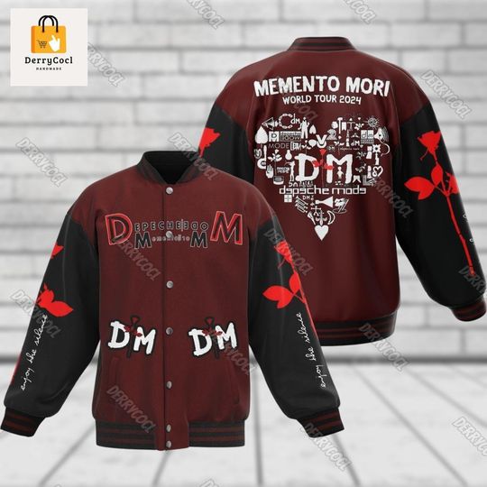 Depeche Mode Baseball Jacket, Depeche Mode Memento Mori World Tour 2024 Jacket For Men, Depeche Mode Shirt, Depeche Mode Fan Gifts
