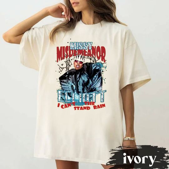 Missy Elliott I cant Stand The Rain Gift For Fans Unisex , Missy Misdemeanor Elliott T Shirt, Out Of This World Tour 2024 Unisex Shirt