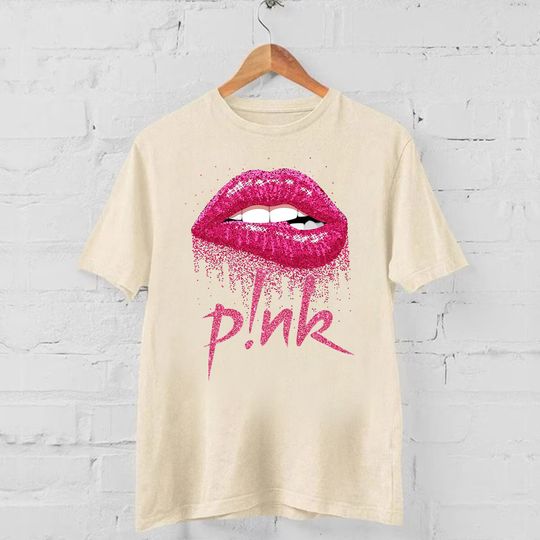 Pink Tour 2024, Pink Lips T Shirt, Pink Shirt Concert Summer Carnival Tour 2024 Shirt, Gift For Fan