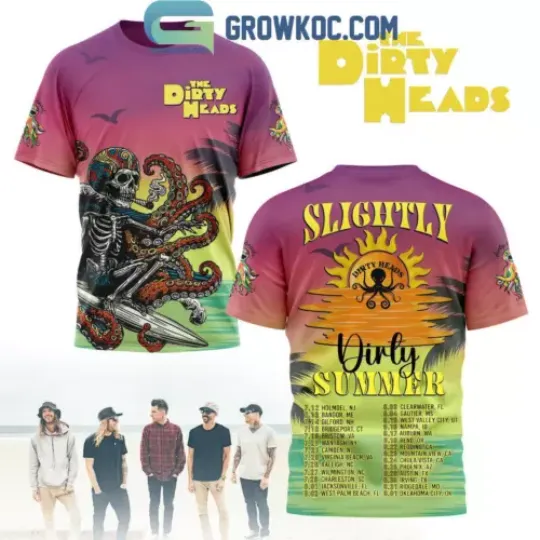 The Dirty Heads Slightly Dirty Summer Tour 2024 3D T-Shirt
