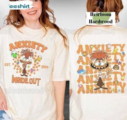 Disney Anxiety Inside Out 2 Shirt, Inside Out Merch, Anxiety Shirt, Inside Out 2 Movie Shirt, Disney Pixar Shirt, Emotions Friends Shir