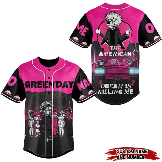 Green Day The American Dream is Killing Me Baseball Jersey Shirt For Men Women