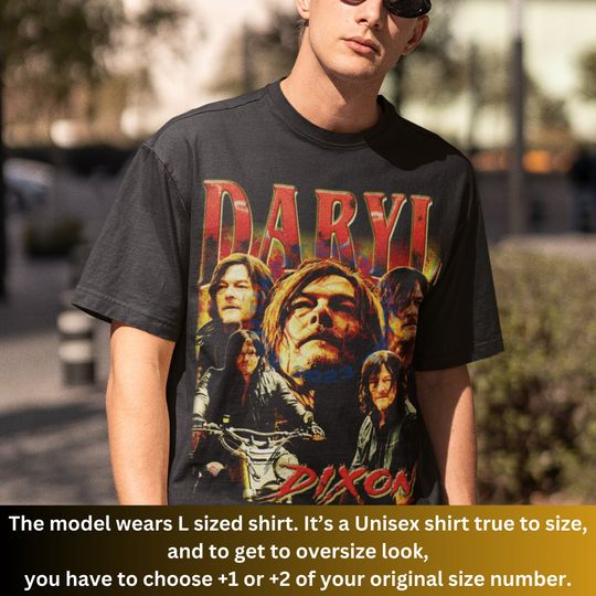 Limited Daryl Dixon Shirt, Classic Graphic Movie Character Shirt, Vintage 90s Daryl Dixon Tee, Daryl Dixon Fan, Gift For Women And Man