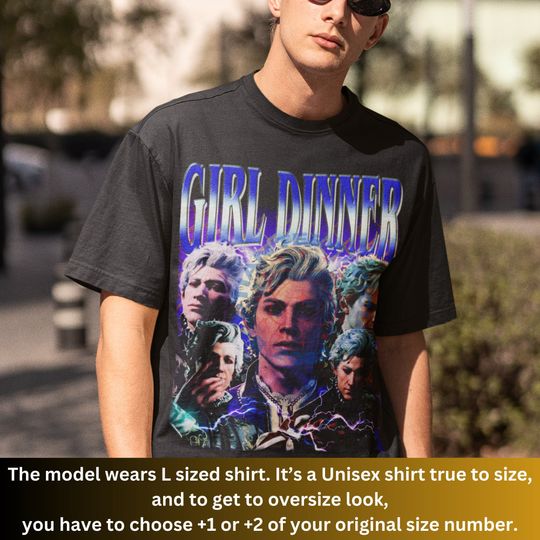 Limited Astarion Baldurs Gate 3 Girl Dinner Shirt, Girl Dinner 90s Vintage Shirt, Movie Character Famous, Gift For Women And Man, Unisex Tee