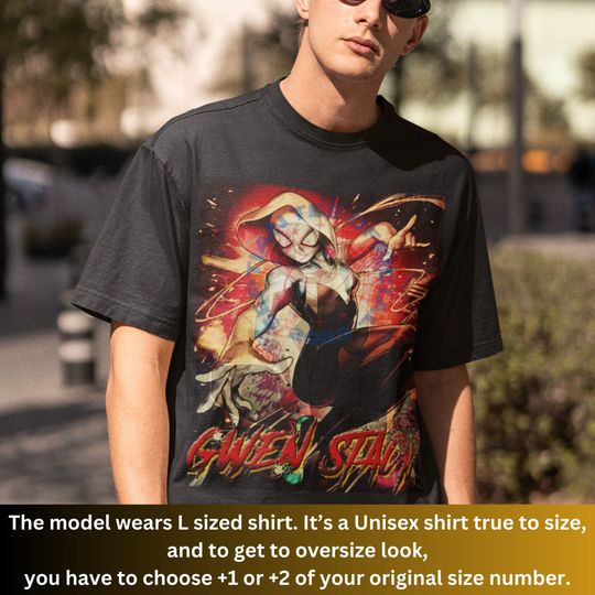 Limited Gwen Stacy Spiderman Across The Spider-Verse Vintage Shirt, Homage Gwen Stacy Shirt, Comic Character Graphic Tshirt, Anime Character