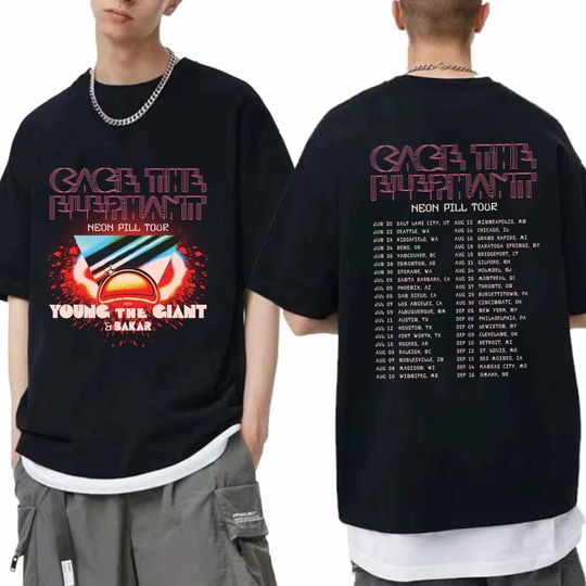 Cage the Elephant - Neon Pill Tour 2024 Shirt, Cage the Elephant Fan Shirt, Cage the Elephant 2024 Tour Shirt, Neon Pill 2024 Concert Shirt
