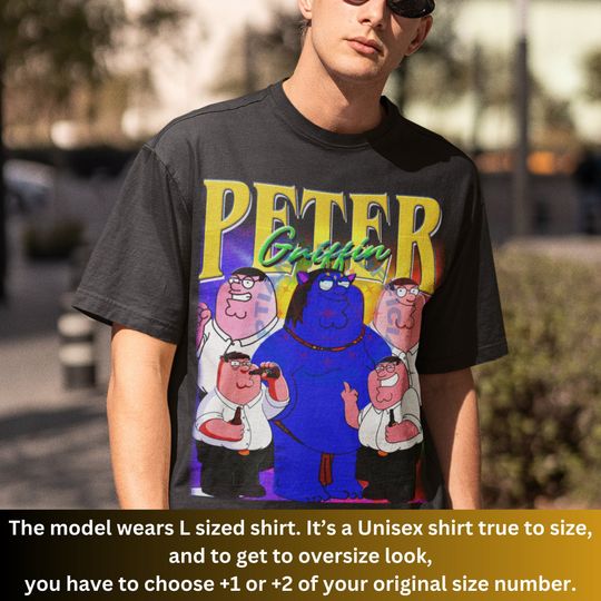 Limited Peter Griffin Shirt, Homage Peter Griffin Tshirt, Classic Graphic Cartoon Funny Shirt, Peter Griffin Fan, Gift For Women And Man Tee
