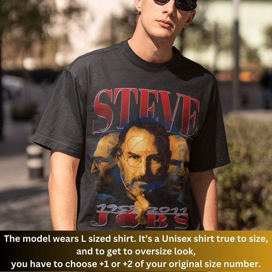 LIMITED STEVE JOBS Vintage 90s Shirt, Homage Steve Jobs est, Steve Jobs Fan, Steve Jobs Merch, Steve Jobs Gift, Gift For Women And Man