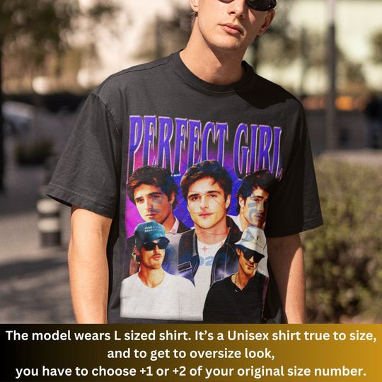 Limited Super Fresh "Perfect Girl" By Jacob Elordi Shirt, Homage Jacob Elordi 90s Vintage Tshirt, Jacob Elordi Actor Movie, Jacob Elordi Fan