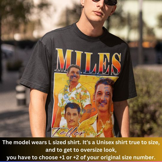 LIMITED MILES TELLER Shirt, Vintage Miles Teller Style 90s Tee, Miles Teller Fan, Miles Teller Merch, Gift For Women And Man, Movie Shirt