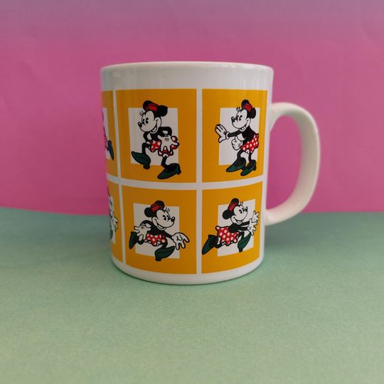Vintage Minnie Mouse Comic Book Disney Mug 1990s