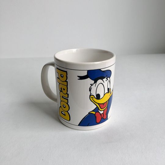 Very old coffee mug "DONALD DUCK", Disney, original 70s mug, cup, drinking mug