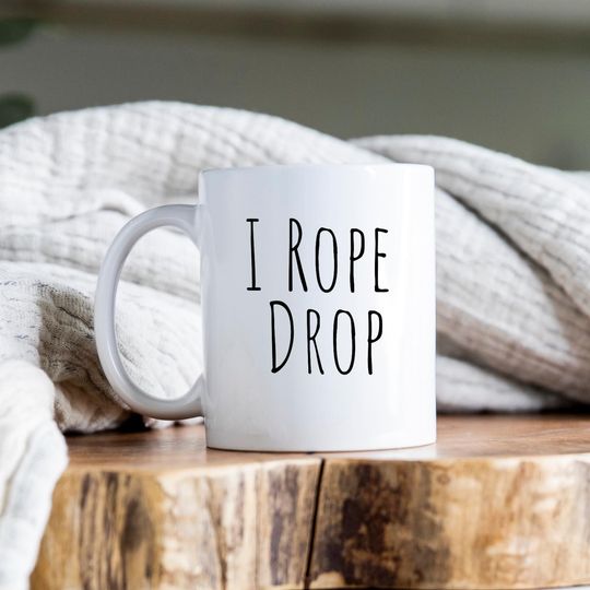 Rope Drop Ceramic Coffee Mug, Disney Mug, Cute Disney Mug, Gift For Her, Gift Idea