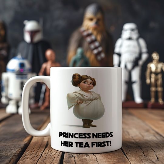 Princess Leia Tea Time Mug 11oz, Tea, Coffee, Cup, Mother, Mum, Mothers day