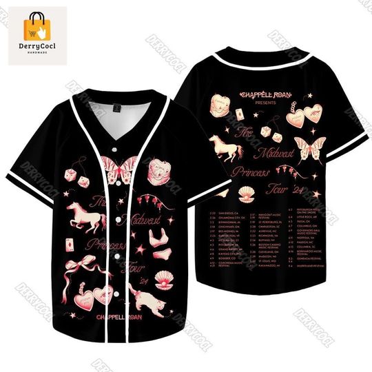 Chappell Roan Shirt, Chappell Roan Baseball Jersey, Midwest Princess Tour Jersey, Hot To Go Summer Shirt, Pink Pony Club Baseball Shirt