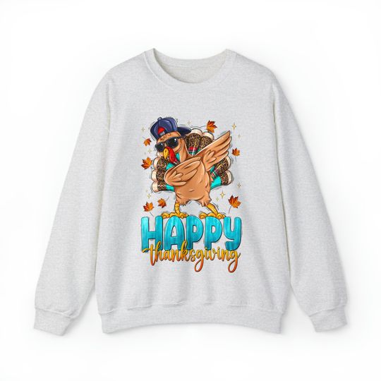 Thanksgiving Sweatshirt, Happy Thanksgiving Turkey Sweatshirt, Autumn Sweatshirt, Fall vibes Sweatshirt, Fall Turkey Sweatshirt