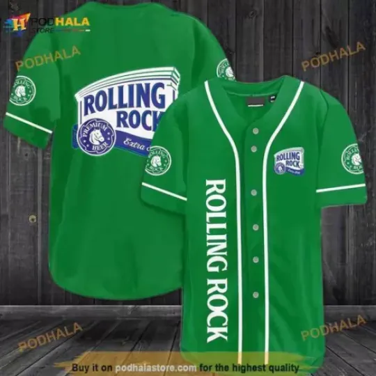 Personalized! Rolling Rock Beer 3D Jersey Shirt