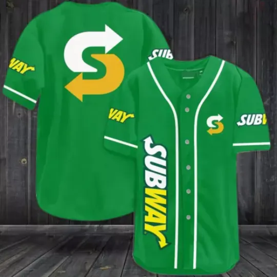 [Custom Name] Subway-Green Jersey For Men And Women Size, Best Gift!