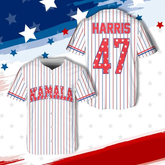 Kamala Harris Baseball Jersey Madam President Kamala Harris Shirt Patriotic Kamala Rally Jersey For Kamala Supporters Democratic Party Shirt