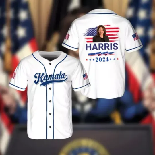 Kamala Harris Support Baseball Jersey Shirt, Kamala 2024 Baseball Jersey, Kamala Harris 2024 Support  Jersey, President Kamala Jersey, Kamala For President Shirt