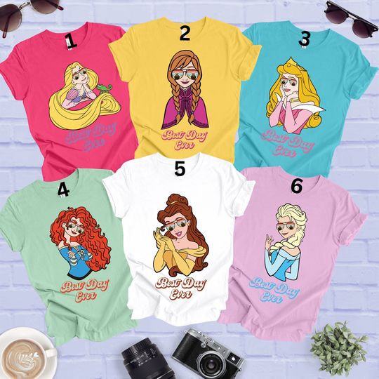 Disney Princess Best Day Ever Shirt, Disney Girls Trip, Princess Shirt, Disney Women Shirt, Disneyland Trip Shirt, Disney Princess Gift