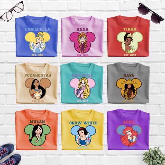 Disney Princess Shirt, Disney Girls Trip, Princess Shirt, Disney Women Shirt, Disneyland Trip Shirt, Disney Princess Gift, Birthday Gift