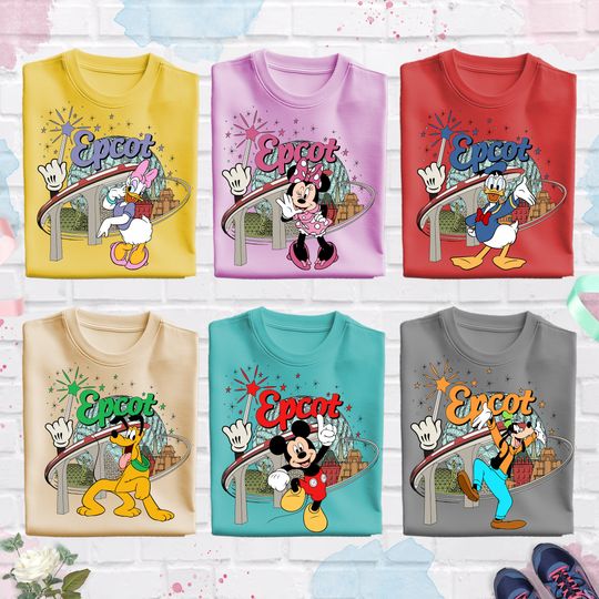 Disney Epcot Shirt, Disney Festival Shirts, Mickey Mouse and Friends  Epcot Shirt, Disney Group Shirt, Disney Family Trip Shirt, Disney Fun