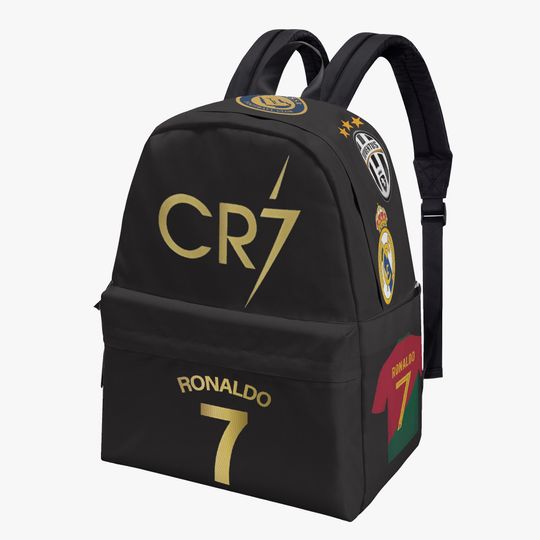 Ronaldo Backpack, Travel Bag, School Bag, Laptop Bag, Carry-On Bag, Black