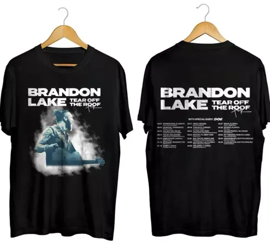 Brandon Lake Tear Off The Roof Tour 2024 Both Sides T-Shirt, 2024 Music Tour Merch, Short Sleeve Cotton Tee