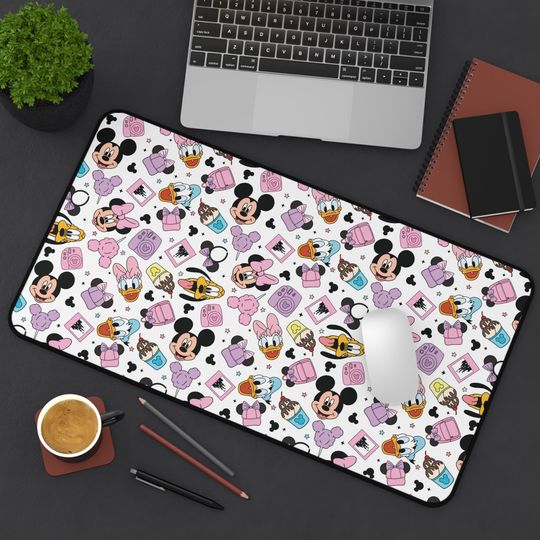 Magical Disney Friends Desk Mat, Cute Desk Mat, Christmas Gift Desk Mat