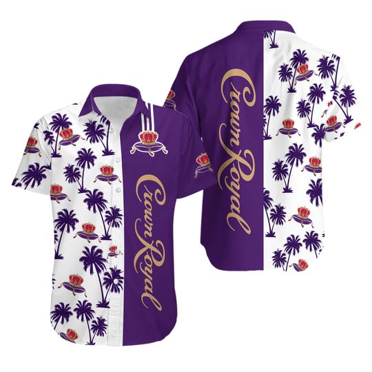 Crown Royal Button Shirt, Crown Royal Hawaiian Shirt, Shirt For Men, Father's day gift