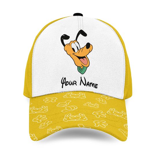 Custom Disney Pluto Friends Team Logo Cap, Disney Castle Family Hat, Disney Hat