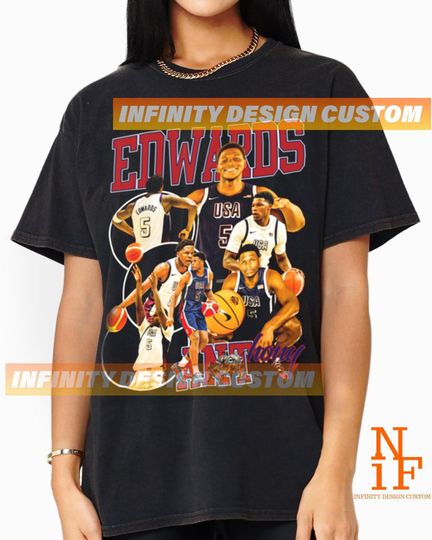Anthony Edwards shirt Vintage 90s T-shirt, Merchandise Bootleg Vintage Classic Graphic Tee ,Unisex Gift