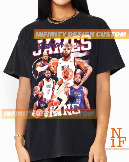 Limited LeBron James shirt Vintage 90s T-shirt, Merchandise Bootleg Vintage Classic Graphic Tee