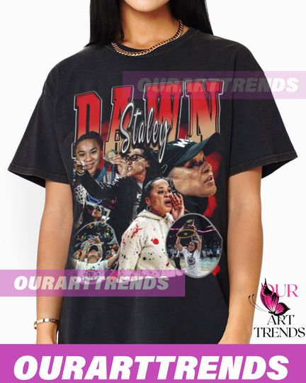 Limited Dawn Staley T-shirt, Basketball Player MVP Slam Dunk Merchandise Bootleg Vintage Classic Graphic Tee