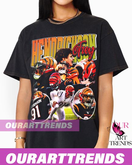 Trey Hendrickson T-shirt, Basketball Player MVP Slam Dunk Merchandise Bootleg Vintage Classic Graphic Tee