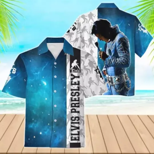 Singer Elvis Presley Hawaiian Shirt, All Sizes, Music Lover Shirt