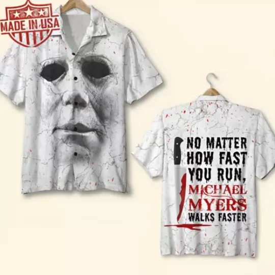 Michael Myers Hawaiian Shirt, Button Down Shirt