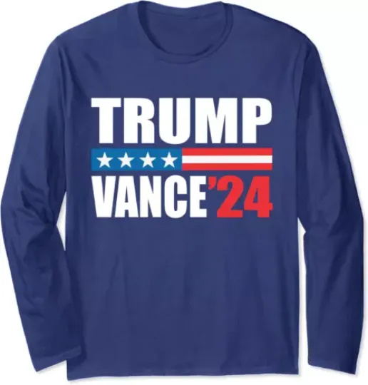 VP USA Election Patriotic Trump Vance 2024 Long Sleeve Tshirt