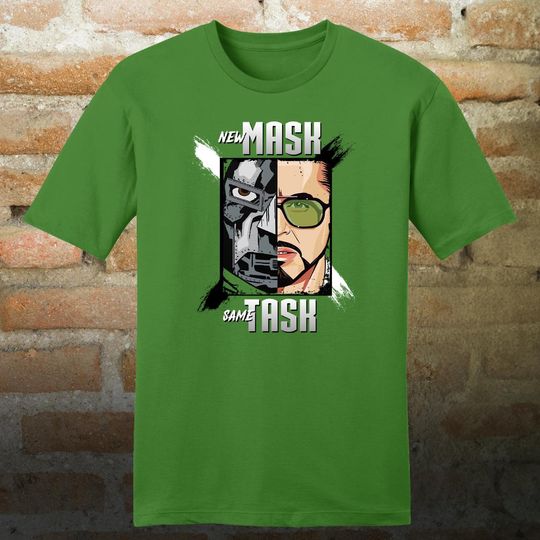 New mask same task t-shirt | Avengers tee | Doctor Dooom shirt | Iron man | comic con | comic book t-shirt | Marvel | geek | nerd | movie