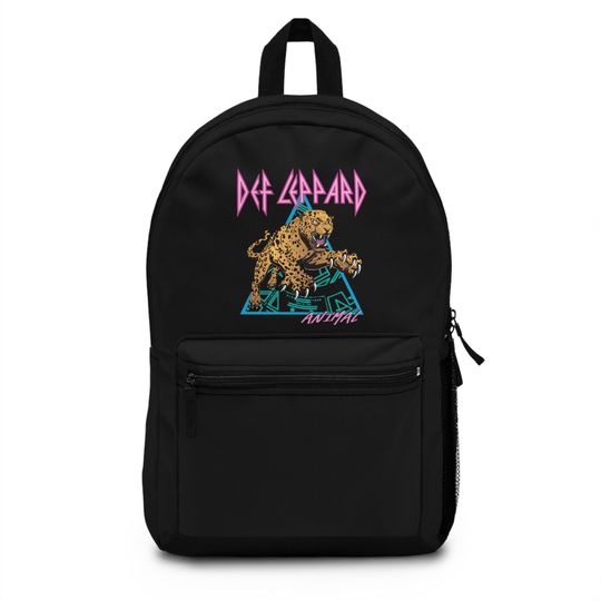 Def Leppard backpack, trendy school bag, nostalgic music lover gift, 80s band bookbag, 90s aesthetic, back to school supplies