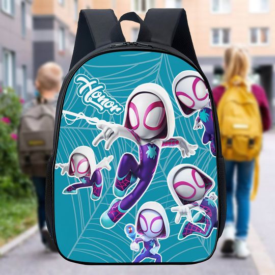 Personalized Spider Movie Backpack, Superhero Movie Lunch Bag, Spider Tumbler, Spider Bag Back To School Gift For Kids